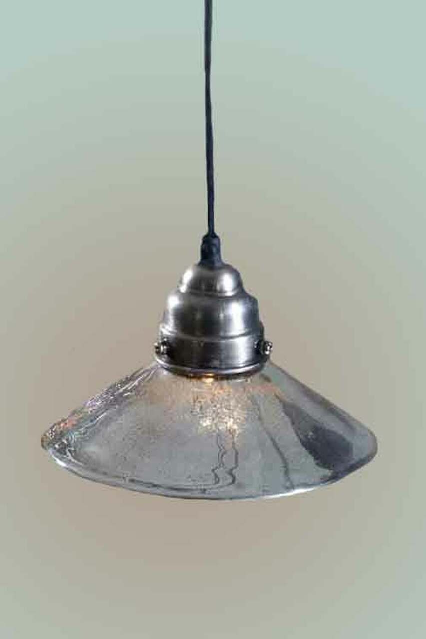 Vintage Industrial Antiqued Mercury Glass Classic Pendant Light