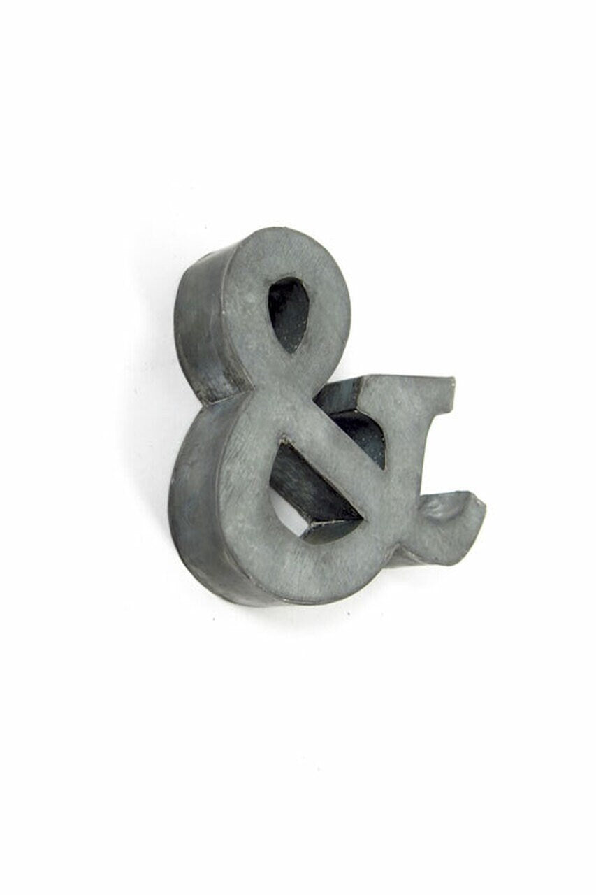 Zinc Individual Letters A-Z, &