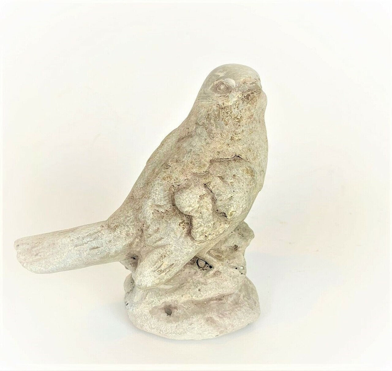 Tall Cement Bird Statue