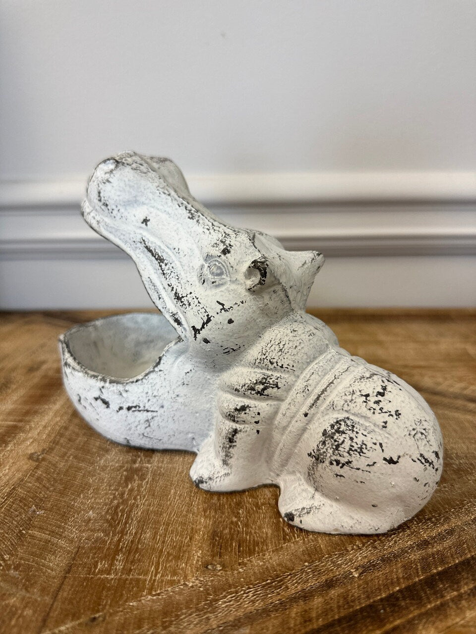 Cast Iron Hippo Storage Box