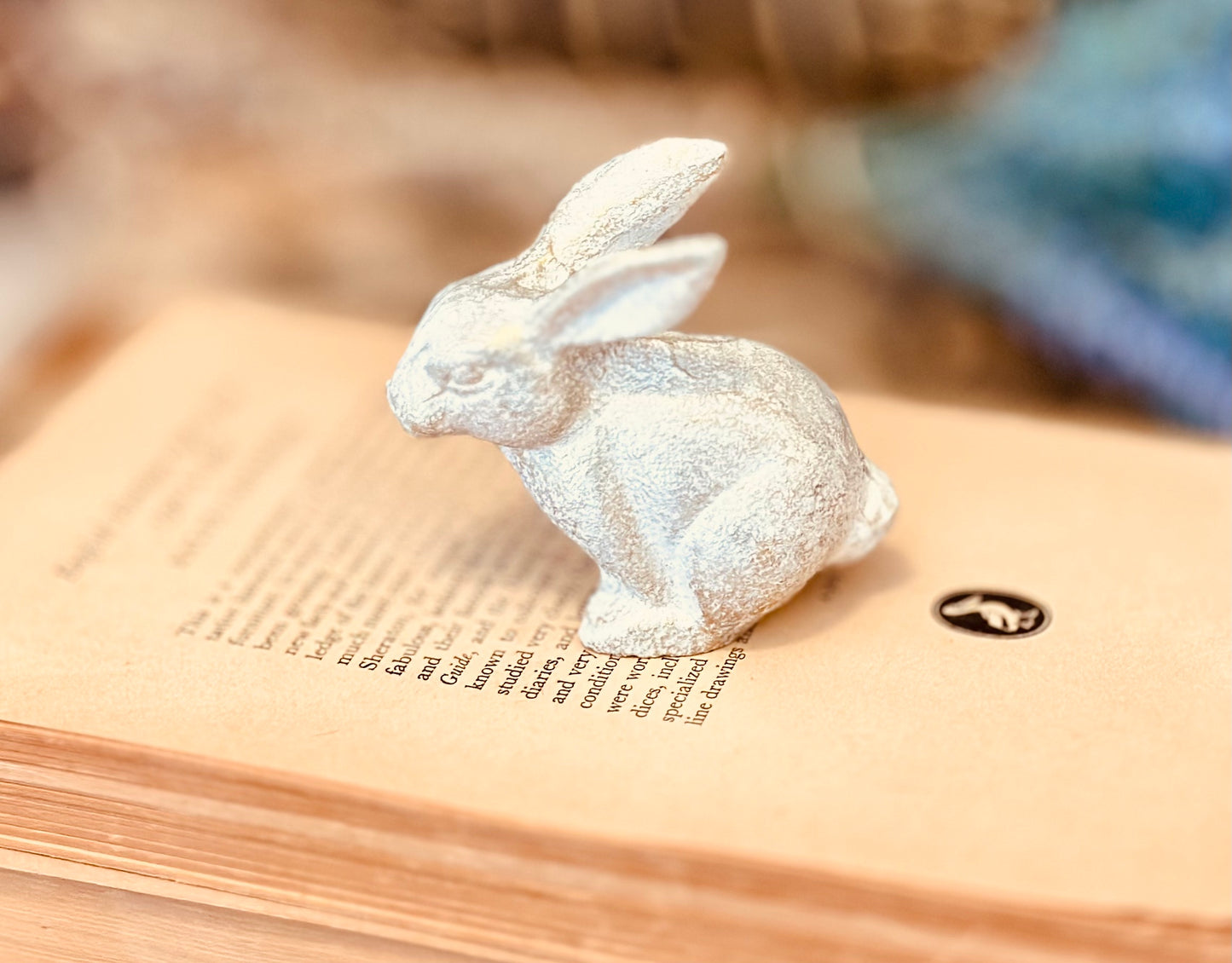 White Gold Small Cast Iron Rabbit