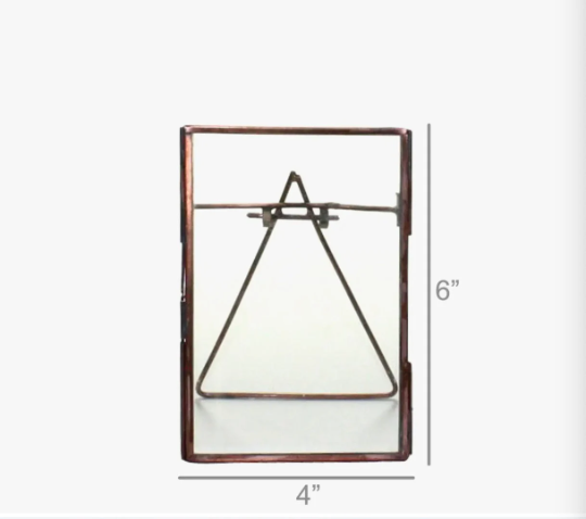 Cornell Easel Frame- Vert - Copper, 4x6, 8x10