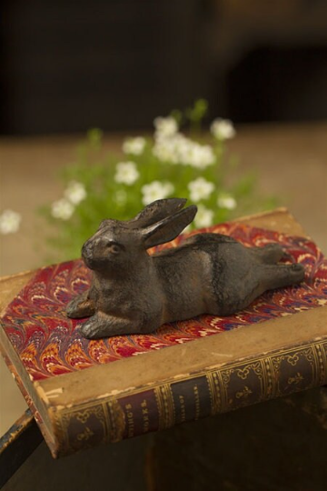 Large Cast Iron Rabbit