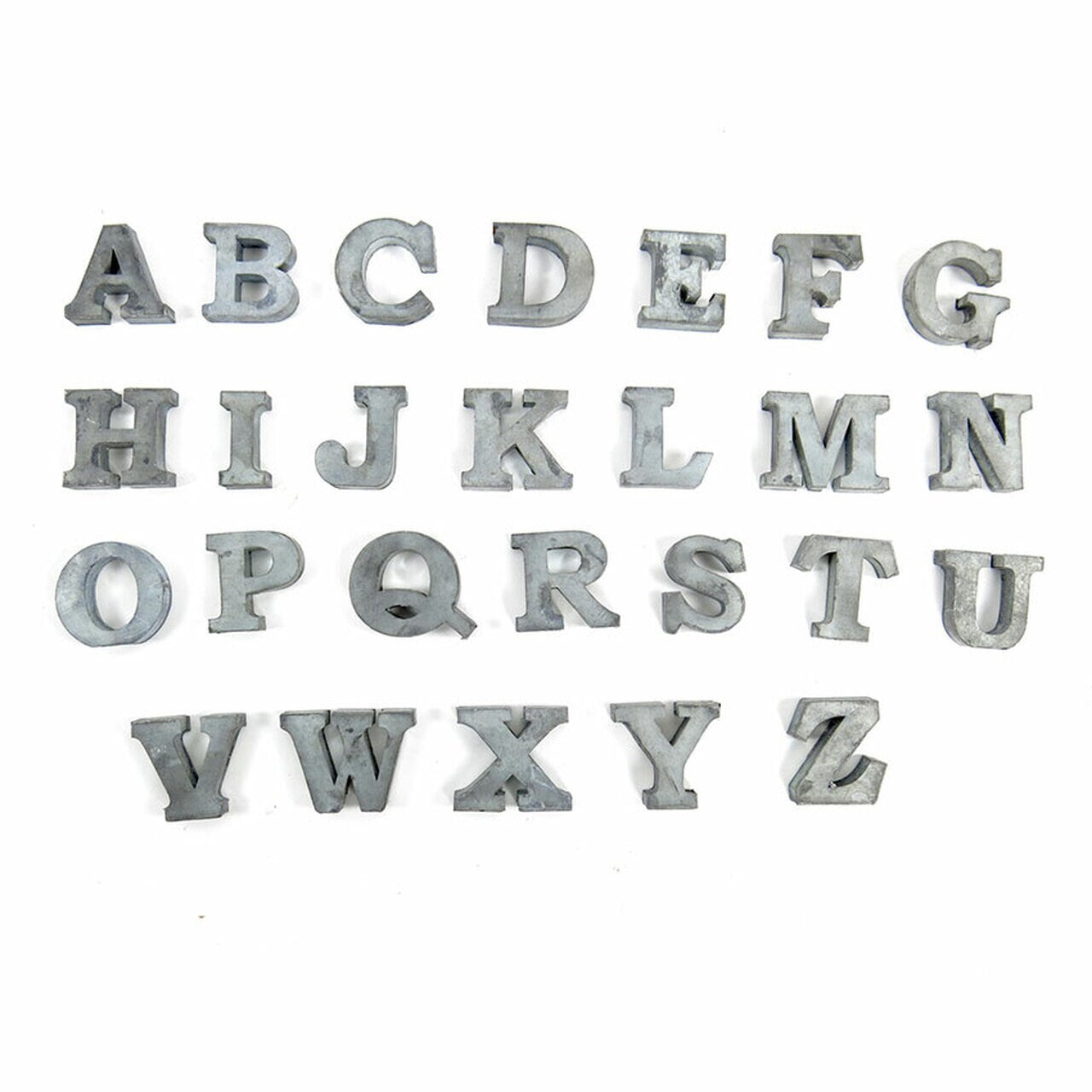 Zinc Individual Letters A-Z, &