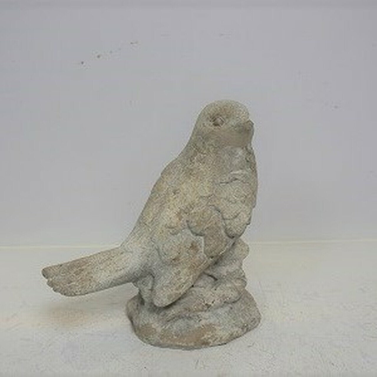 Tall Cement Bird Statue