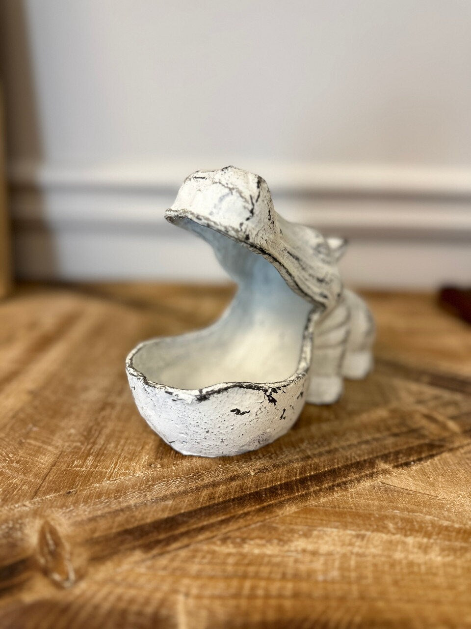 Cast Iron Hippo Storage Box