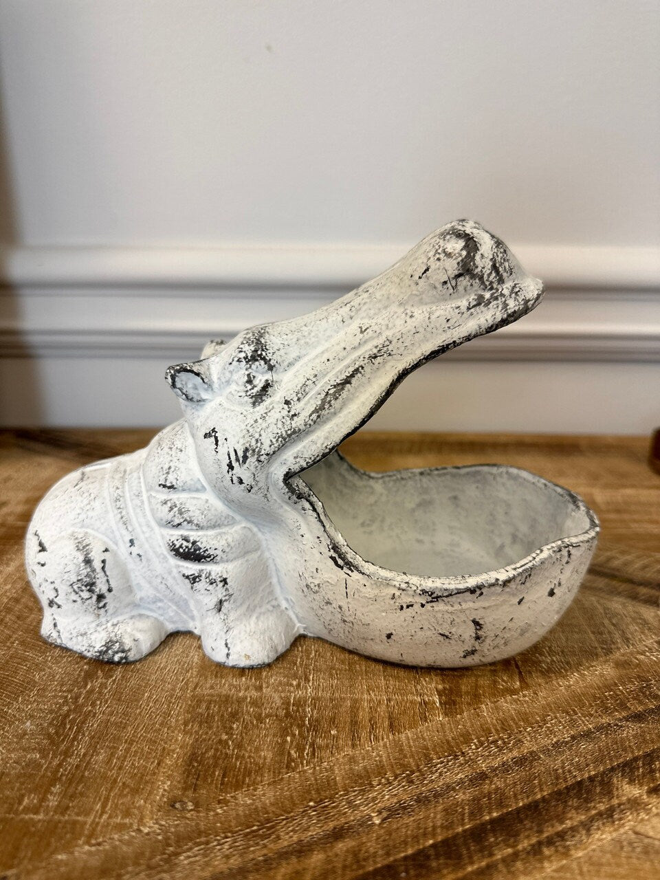 Cast Iron Hippo Storage Box